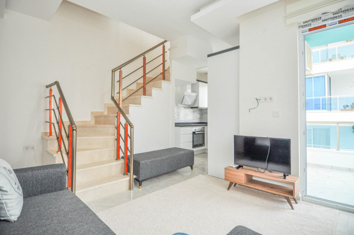 Двухуровневая квартира планировки 1+1, 55м2 в районе Махмутлар - Ракурс 6