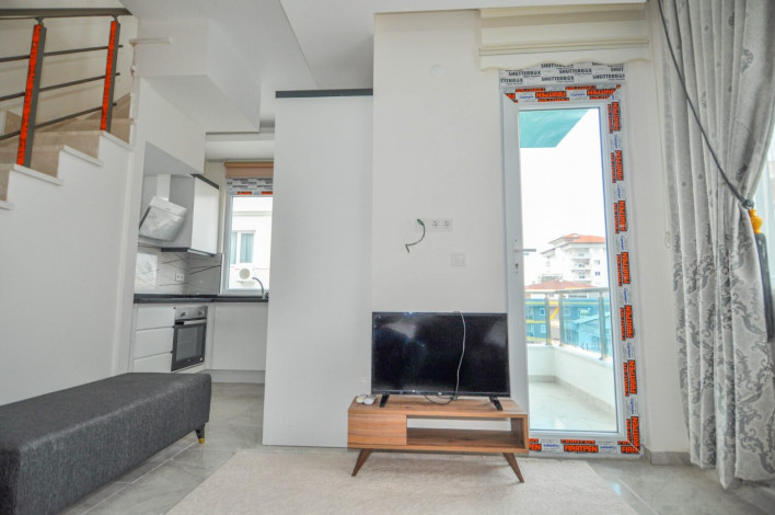 Двухуровневая квартира планировки 1+1, 55м2 в районе Махмутлар - Ракурс 17