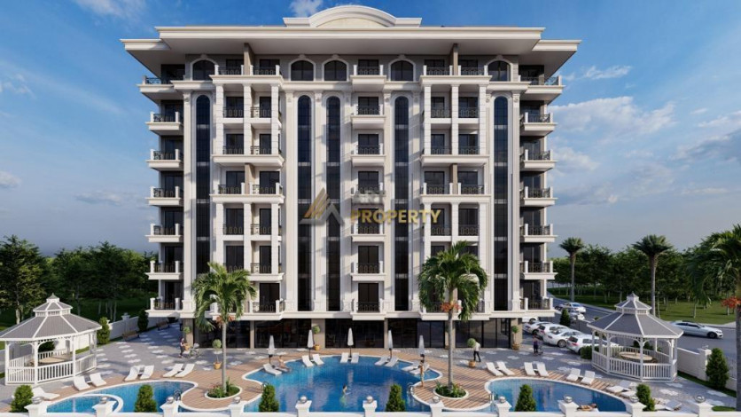 Квартиры 1+1 от инвестора в Авсалларе в строящемся комплексе по ценам ниже, чем у застройщика!!! - Ракурс 5