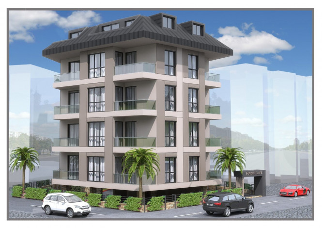 Новая квартира планировки 1+1, 61м2 в центре Алании - Ракурс 2