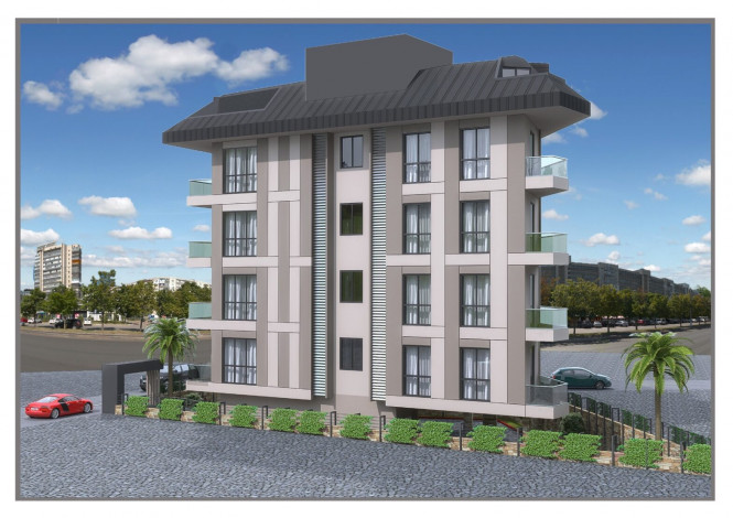 Новая квартира планировки 1+1, 61м2 в центре Алании - Ракурс 3