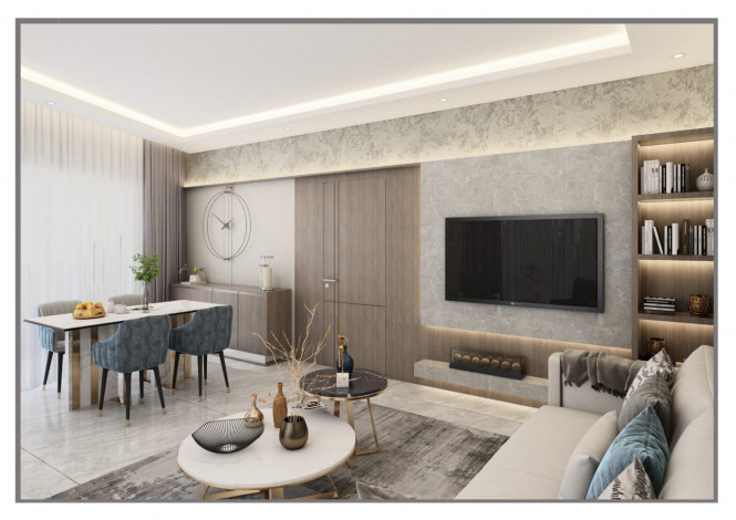 Новая квартира планировки 1+1, 61м2 в центре Алании - Ракурс 12