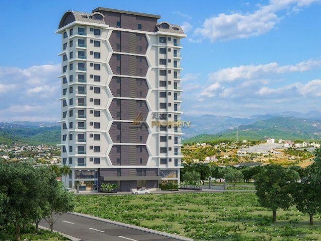 Квартира планировки 2+1, 100м2 в жилом комплексе на стадии строительства, Махмутлар - Ракурс 9