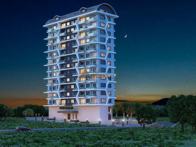 Квартира планировки 2+1, 100м2 в жилом комплексе на стадии строительства, Махмутлар - Ракурс 14