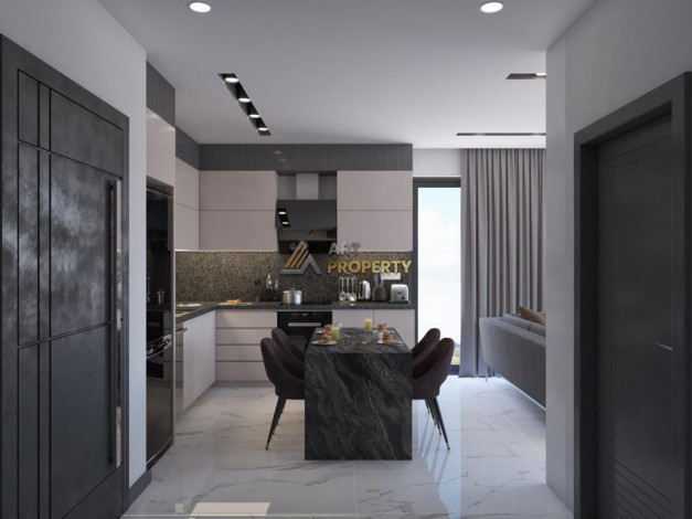 Апартаменты планировки 1+1, 55м2 в жилом комплексе на финальной стадии строительства, район Оба - Ракурс 13