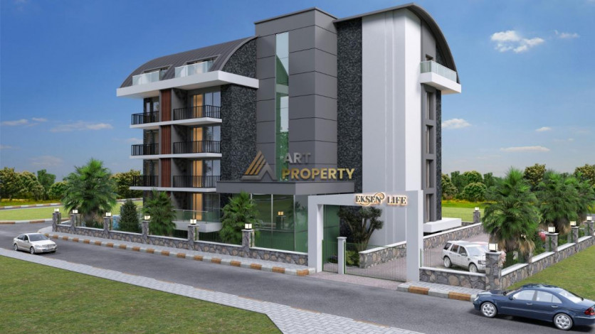 Апартаменты планировки 1+1, 55м2 в жилом комплексе на финальной стадии строительства, район Оба - Ракурс 19