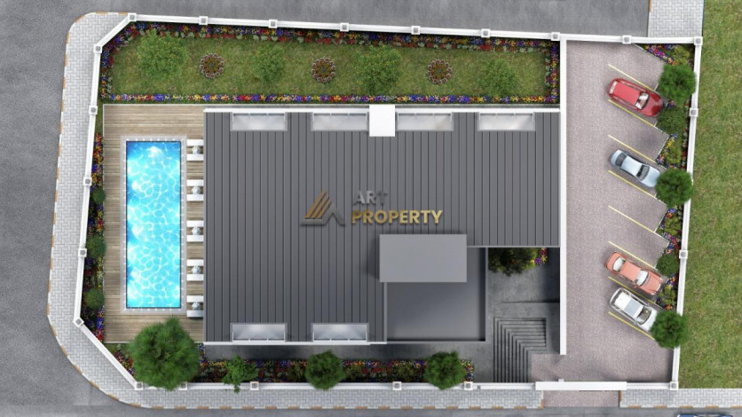 Апартаменты планировки 1+1, 55м2 в жилом комплексе на финальной стадии строительства, район Оба - Ракурс 21