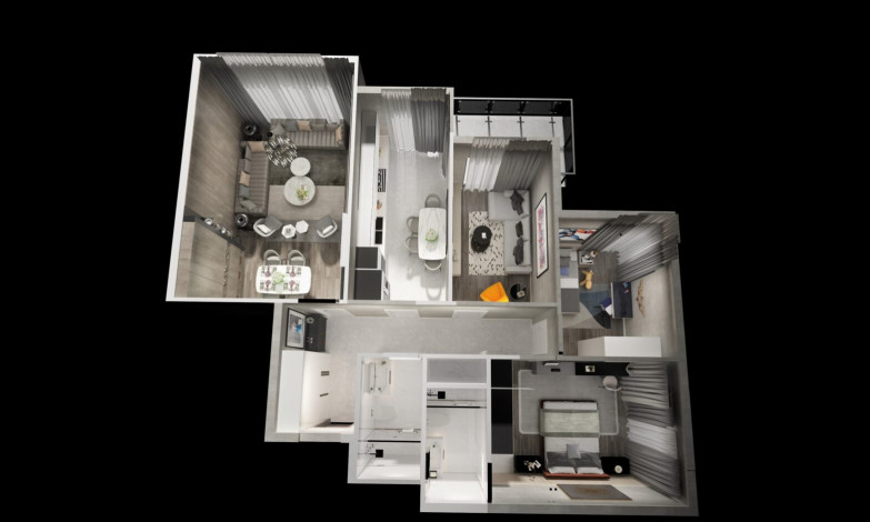 Инвестиционный проект на стадии строительства в районе Оба - Ракурс 30