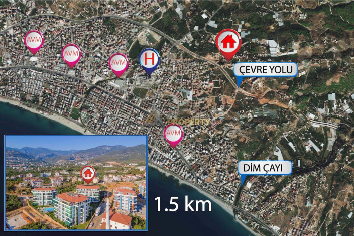 Видовой пентхаус планировки 5+1, 350м2 в районе Оба - Ракурс 17