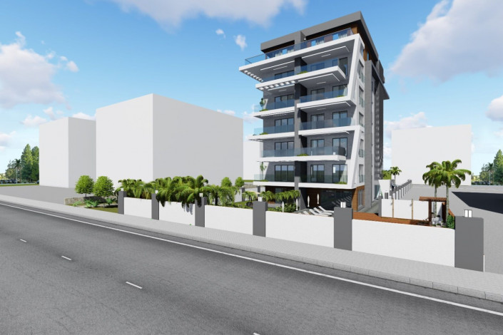 Инвестиционные проект с апартаментами 1+1, 2+1 в районе Кестель - Ракурс 4