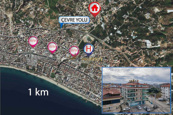 Пентхаус планировки 4+1, 220м2 в районе Оба - Ракурс 8