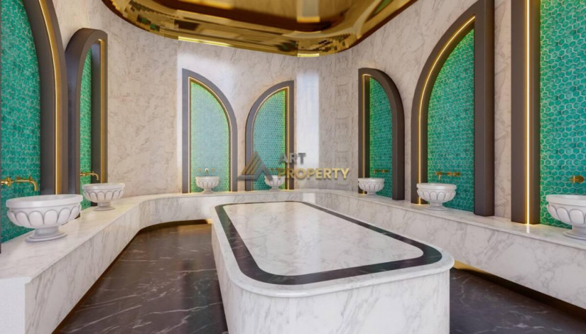 Квартира планировки 1+1, 40м2 в жилом комплексе на стадии строительства, Авсаллар - Ракурс 2