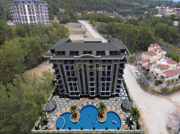 Квартира планировки 1+1, 40м2 в жилом комплексе на стадии строительства, Авсаллар - Ракурс 11