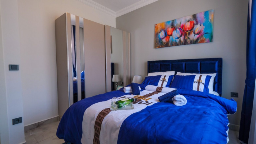 Меблированная квартира планировки 1+1, 60м2 в новом жилом комплексе, район Махмутлар - Ракурс 5