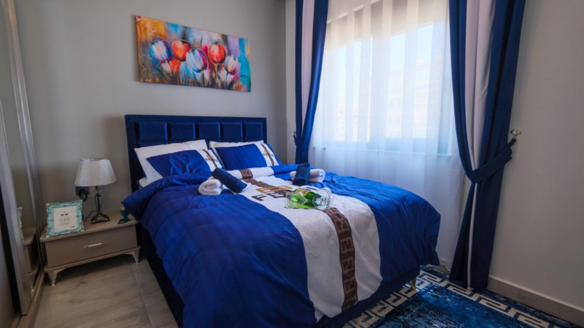 Меблированная квартира планировки 1+1, 60м2 в новом жилом комплексе, район Махмутлар - Ракурс 9