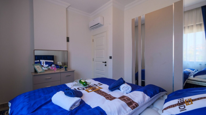 Меблированная квартира планировки 1+1, 60м2 в новом жилом комплексе, район Махмутлар - Ракурс 14