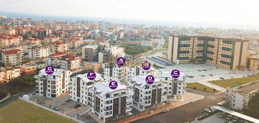 Меблированная светлая двухкомнатная квартира в центре района Оба, 50 м2 - Ракурс 12