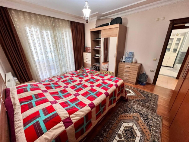 Квартира планировки 3+1, 185м2 с отдельной кухней с видом на море и крепость, центр Алании - Ракурс 8