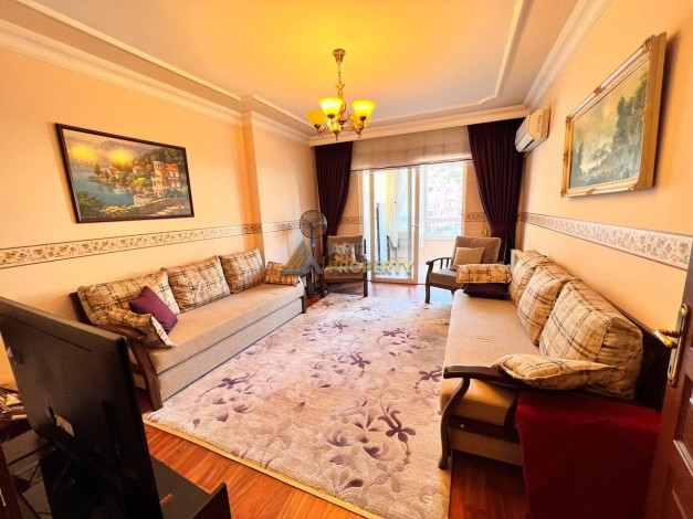 Квартира планировки 3+1, 185м2 с отдельной кухней с видом на море и крепость, центр Алании - Ракурс 21