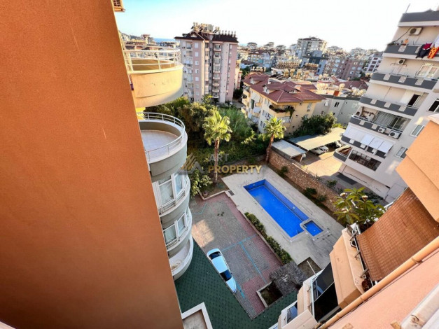 Квартира планировки 3+1, 185м2 с отдельной кухней с видом на море и крепость, центр Алании - Ракурс 28