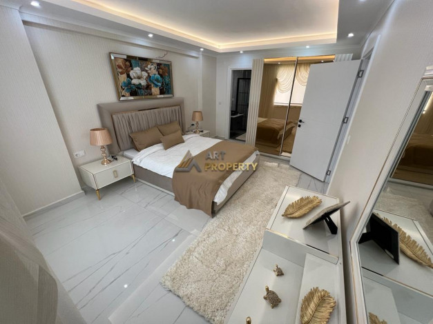 Меблированный пентхаус 4+1, 250м2 с видом на море в районе Махмутлар - Ракурс 17