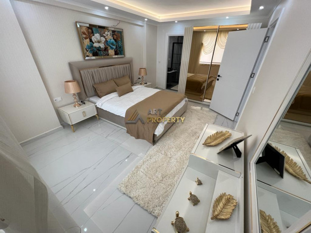 Меблированный пентхаус 4+1, 250м2 с видом на море в районе Махмутлар - Ракурс 18