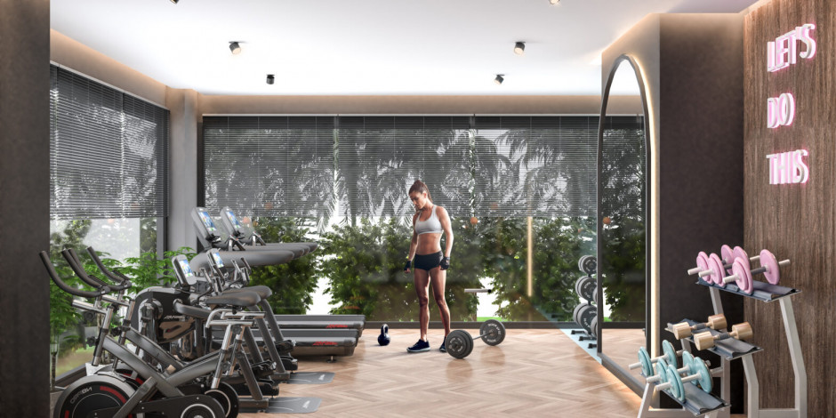 Апартаменты планировки 1+1, 40м2 в жилом комплексе на стадии строительства, район Оба - Ракурс 3