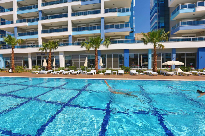 Двухуровневая квартира 4+1 вблизи от моря в районе Кестель, 225 м2 - Ракурс 32