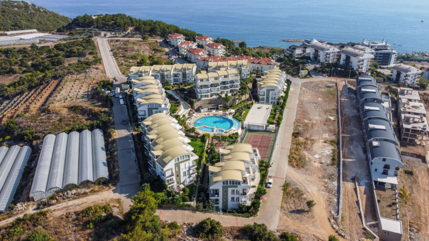 Апартаменты планировки 2+1, 100м2 в жилом комплексе с потрясающими видовыми характеристиками, Конаклы - Ракурс 9