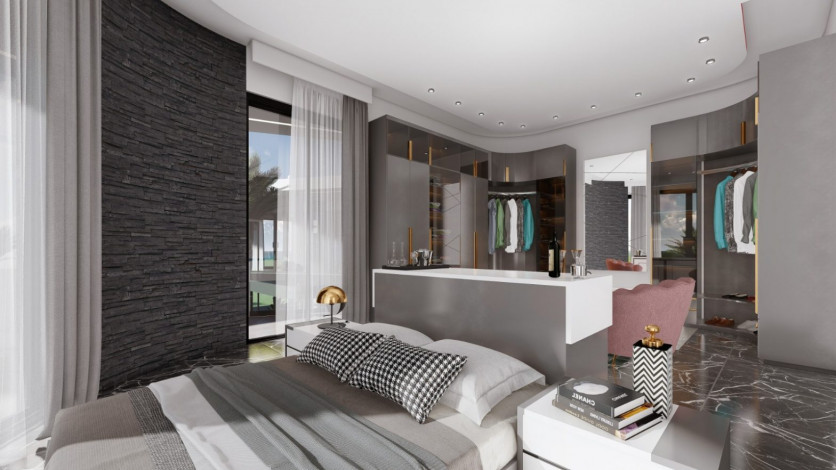 Две виллы ультра люкс с панорамными видами на стадии строительства, Каргыджак, 1000 м2 - Ракурс 2