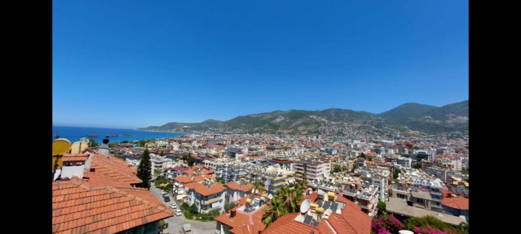 Квартира планировки 2+1, 95м2 с видом на море в центре города Аланья - Ракурс 14