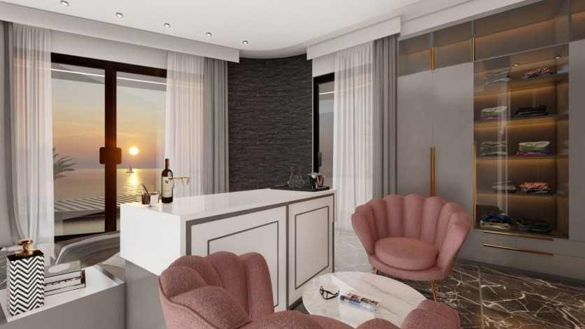 Две виллы ультра люкс с панорамными видами на стадии строительства, Каргыджак, 1000 м2 - Ракурс 9