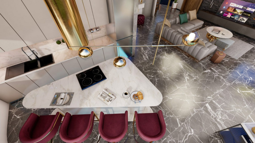 Две виллы ультра люкс с панорамными видами на стадии строительства, Каргыджак, 1000 м2 - Ракурс 10