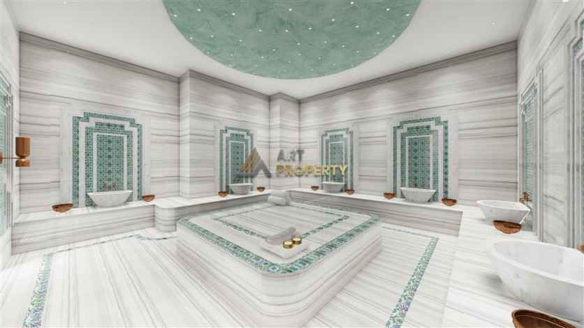 Апартаменты планировки 1+1, 51м2 в ЖК на стадии строительства, район Махмутлар - Ракурс 4