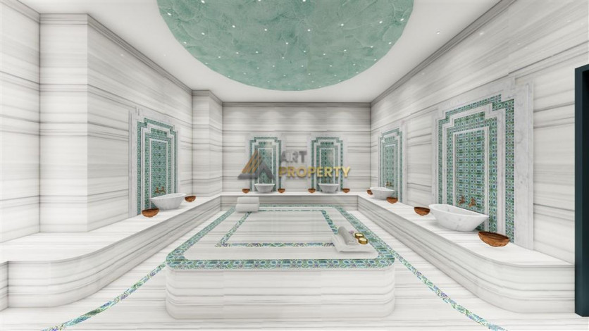 Апартаменты планировки 1+1, 51м2 в ЖК на стадии строительства, район Махмутлар - Ракурс 5