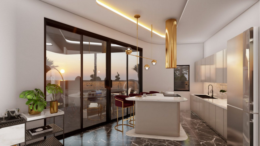 Две виллы ультра люкс с панорамными видами на стадии строительства, Каргыджак, 1000 м2 - Ракурс 12