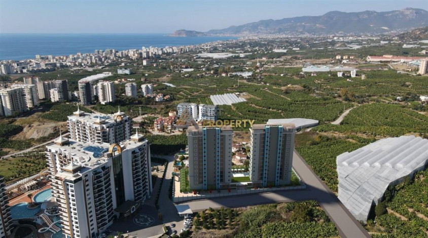 Апартаменты планировки 1+1, 51м2 в ЖК на стадии строительства, район Махмутлар - Ракурс 20