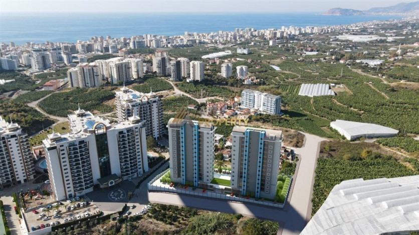 Апартаменты планировки 1+1, 51м2 в ЖК на стадии строительства, район Махмутлар - Ракурс 23