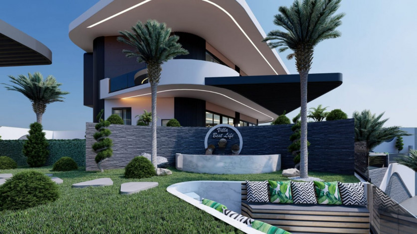 Две виллы ультра люкс с панорамными видами на стадии строительства, Каргыджак, 1000 м2 - Ракурс 22