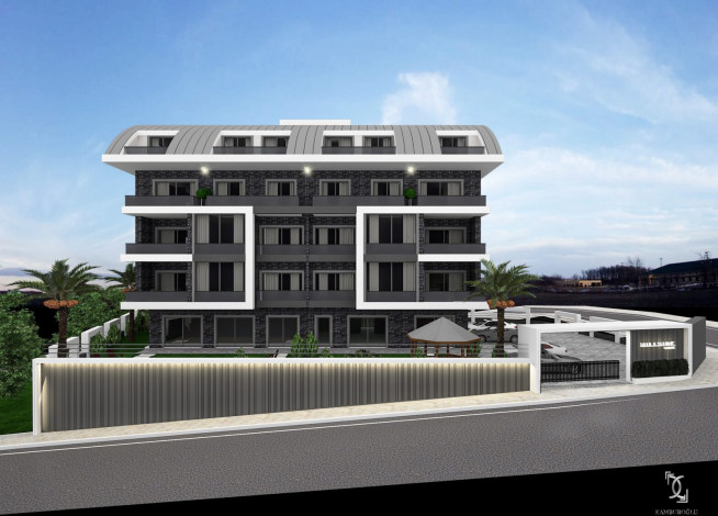 Новый жилой комплекс с апартаментами 3+1 в центральной части города Аланья - Ракурс 31