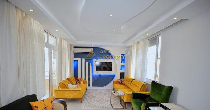 Трехкомнатная меблированная квартира в 50 метрах от моря в Махмутлар, 130м2 - Ракурс 11