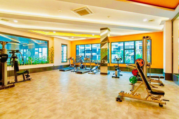 Двухуровневая квартира  в элитном комплексе в Каргыджаке, Алания, 130 м2 - Ракурс 6