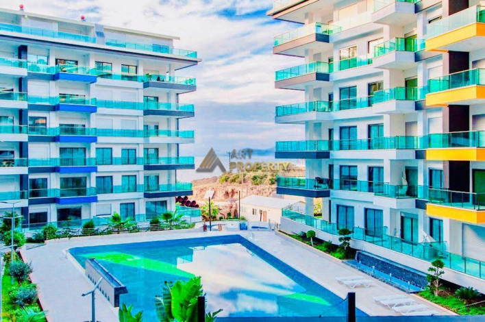 Двухуровневая квартира  в элитном комплексе в Каргыджаке, Алания, 130 м2 - Ракурс 11