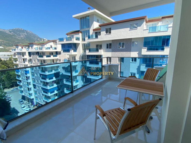 Апартаменты планировки 2+1 в ЖК премиум класса с видом на море и горы, Махмутлар - Ракурс 7