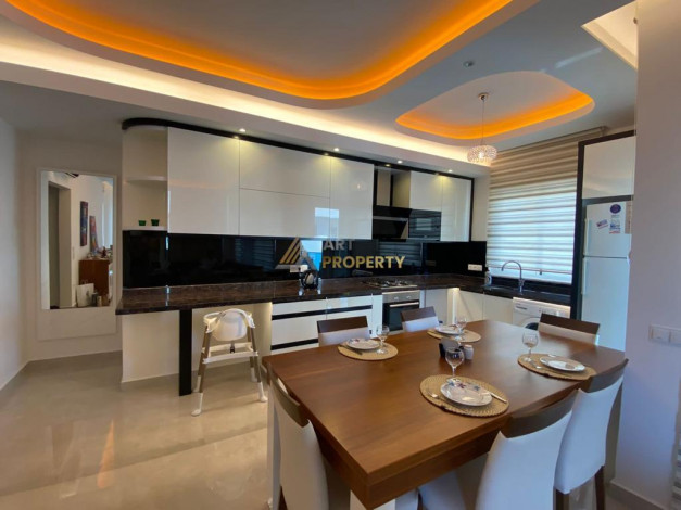 Апартаменты планировки 2+1 в ЖК премиум класса с видом на море и горы, Махмутлар - Ракурс 13