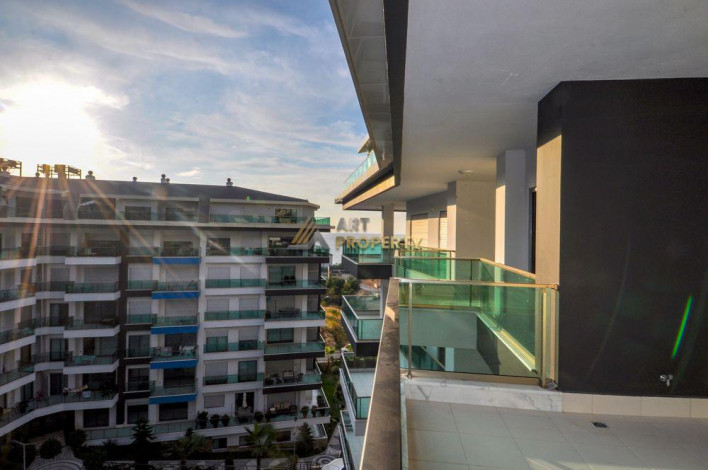 Двухуровневая квартира  в элитном комплексе в Каргыджаке, Алания, 130 м2 - Ракурс 14