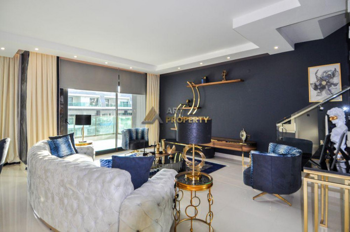 Двухуровневая квартира  в элитном комплексе в Каргыджаке, Алания, 130 м2 - Ракурс 18