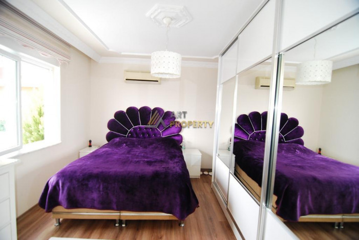 Дуплекс планировки 3+1, 140м2 с видом на море и крепость в центральной части города Аланья - Ракурс 21