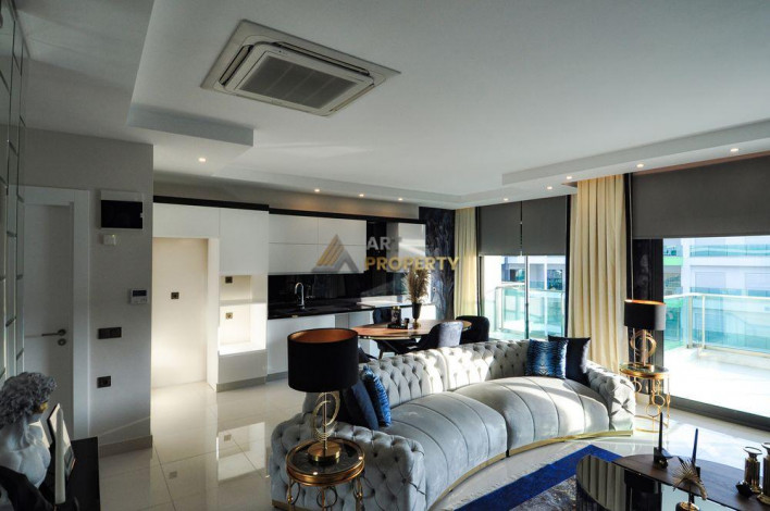 Двухуровневая квартира  в элитном комплексе в Каргыджаке, Алания, 130 м2 - Ракурс 21