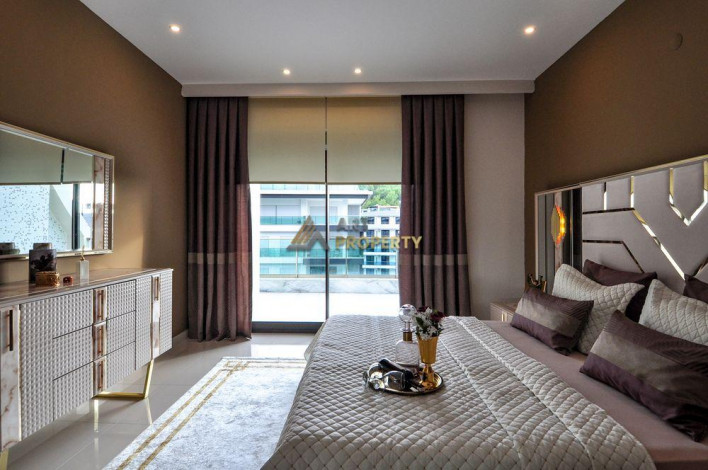 Двухуровневая квартира  в элитном комплексе в Каргыджаке, Алания, 130 м2 - Ракурс 27